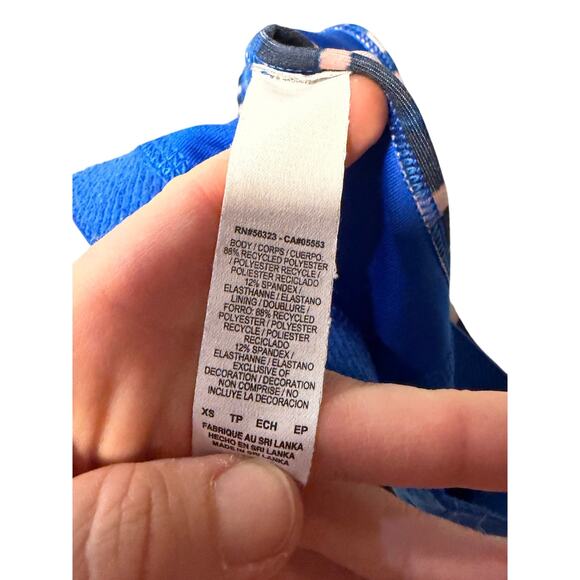 Nike zebra print sports bra sz xs no pads activewear yoga gym animal print - Picture 2 of 7